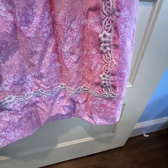 The Lilly Vintage Lilly Pulitzer Pink & White Floral Maxi Dress - Picture 3 of 9